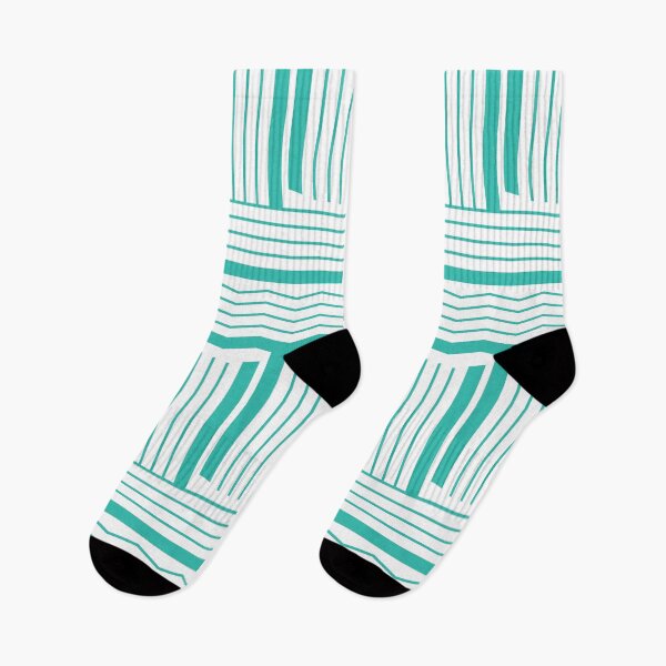 Item preview, Lines & Wiggles Geometric Pattern – Aqua designed and sold by RoguePatterns.