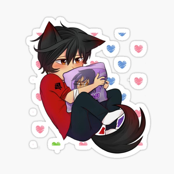 600px x 600px - Aphmau Aaron Lycan Stickers for Sale | Redbubble