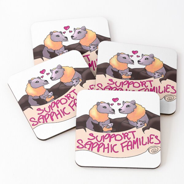 Item preview, Sapphic Grey-headed Flying Fox Family designed and sold by arcanamagnus.
