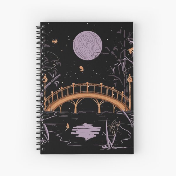 Moon - Inktober 2020 Spiral Notebook