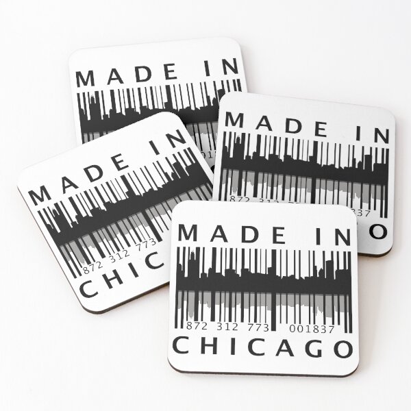 Item preview, Made In Chicago (Chicago Skyline Barcode) designed and sold by molamode.