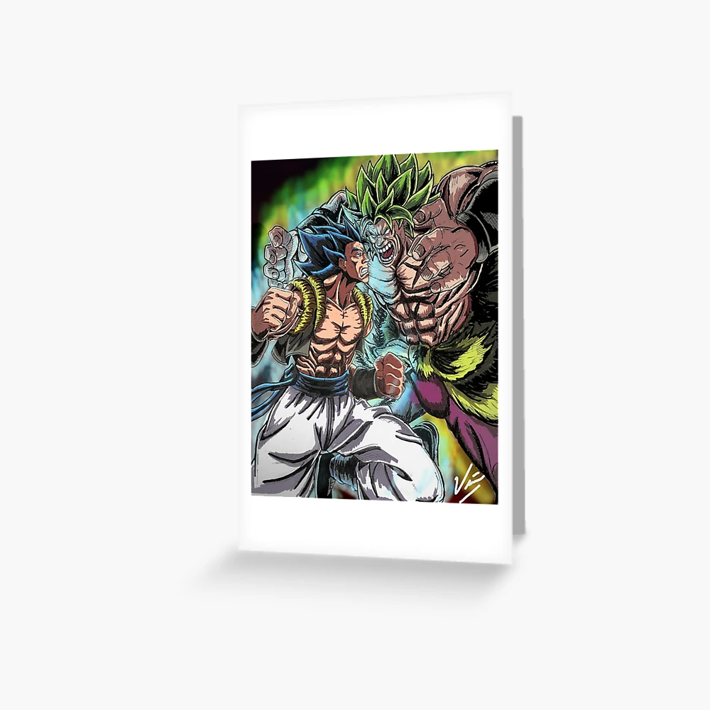 Gogeta Blue vs Broly Greeting Card by Lac Lac