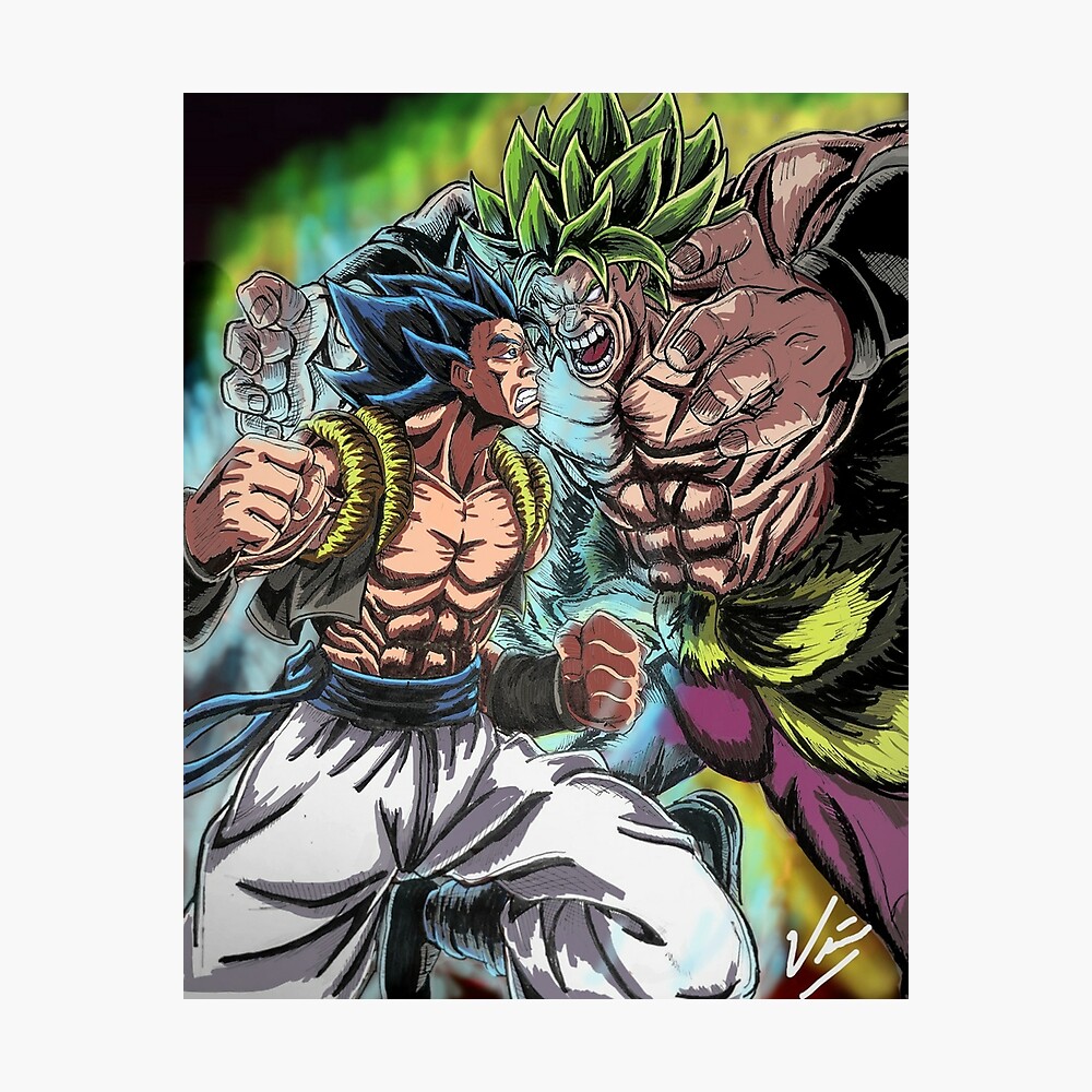 Gogeta Blue vs Broly Greeting Card by Lac Lac