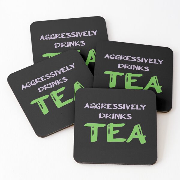 Item preview, Aggressively Drinks Tea , Cute Gift For Tea Lovers designed and sold by awesomedraw.