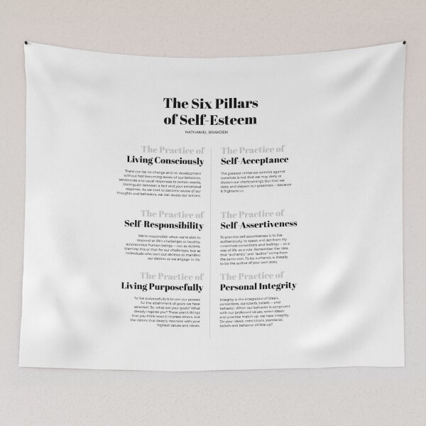 Item preview, The Six Pillars of Self-Esteem designed and sold by The Art of the  Pause.