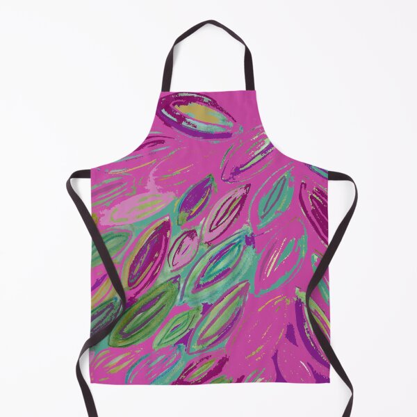 Item preview, Watercolor Leaves in Pink Magenta Purple Teal Blue Green designed and sold by djrunnels.