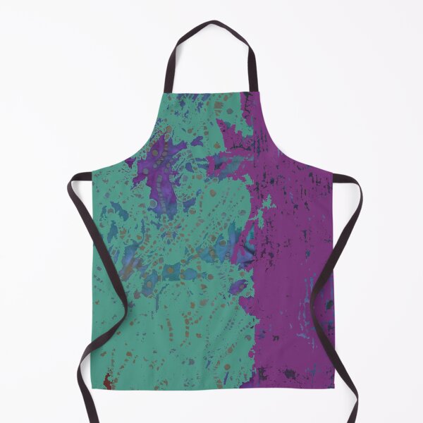 Item preview, Fiber Art: Purple Teal Blue Green Abstract from fabric with digital changes designed and sold by djrunnels.