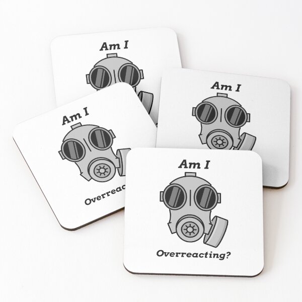 Item preview, Am I Overreacting 2020 Meme Funny Edgy Gas Mask Design Halloween Pandemic Horror Humor Style Preper Survivalist designed and sold by adrogers.