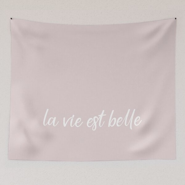 Item preview, La vie est belle - pink designed and sold by Aryeh Studio.