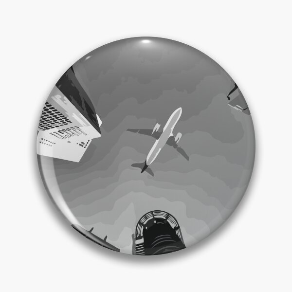 Item preview, Airplane flying over the city designed and sold by DiFH.