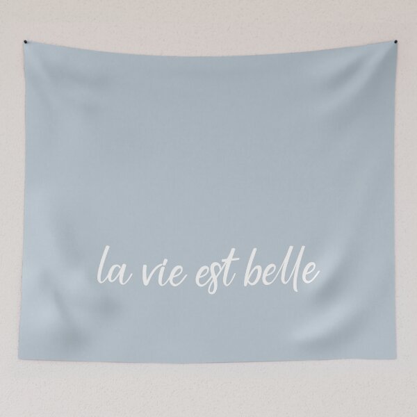 Item preview, La vie est belle - pastel blue designed and sold by Aryeh Studio.