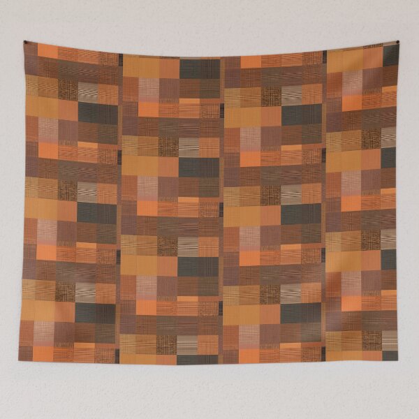 Item preview, Earth Tone Abstract Block Pattern designed and sold by royalblewitup.