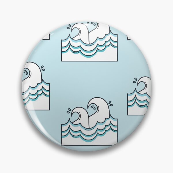 Item preview, Ocean Bathmat Blue Waves Cute Pattern   designed and sold by mimosadesigns.