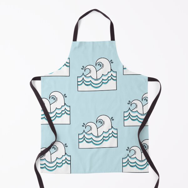 Item preview, Ocean Bathmat Blue Waves Cute Pattern   designed and sold by mimosadesigns.
