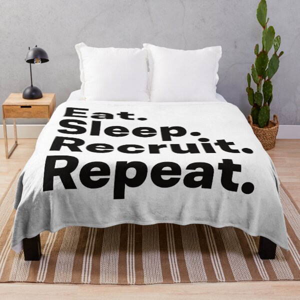 Item preview, Eat Sleep Recruit Repeat designed and sold by teesaurus.