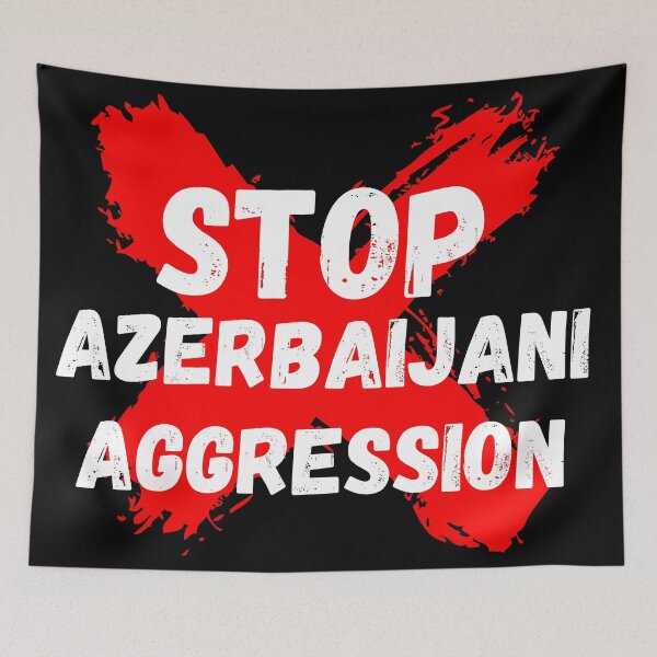 Item preview, Stop Azerbaijani Aggression Artsakh Strong Armenia designed and sold by MoMasry.