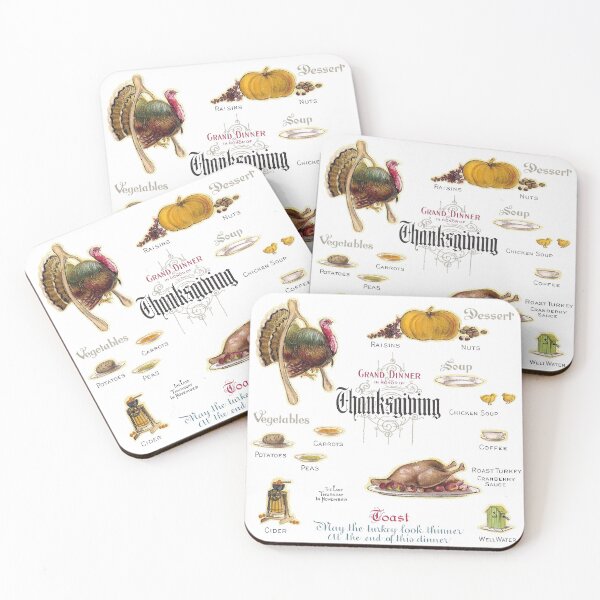 Item preview, What's on the Menu for Thanksgiving Dinner designed and sold by fenneltea.