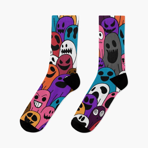 Item preview, Halloween Spooky Doodle Ghosts designed and sold by Vector Scout Lab.