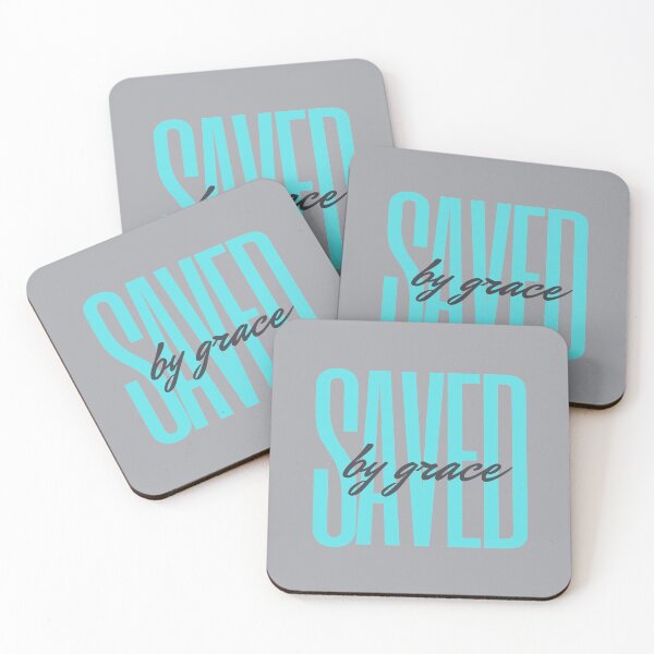 Item preview, Saved by Grace (aqua) designed and sold by LiveAndGlow.
