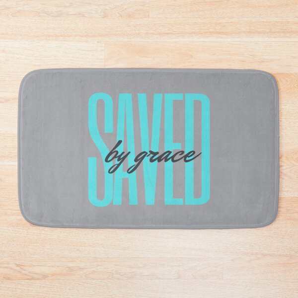 Item preview, Saved by Grace (aqua) designed and sold by LiveAndGlow.