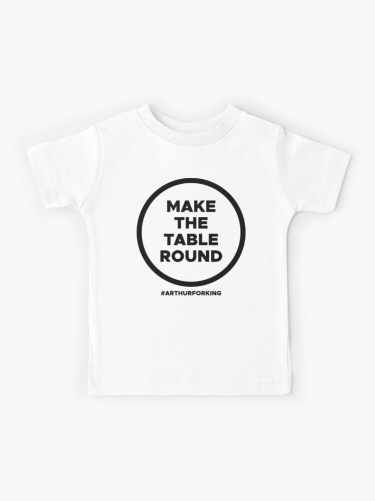 Round T shirt Kids Black