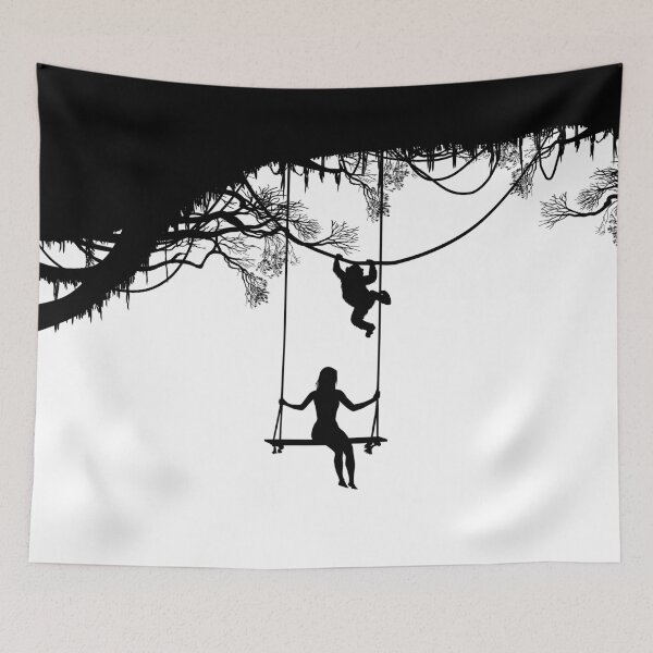 Item preview, Woman swinging in nature designed and sold by albertocubatas.