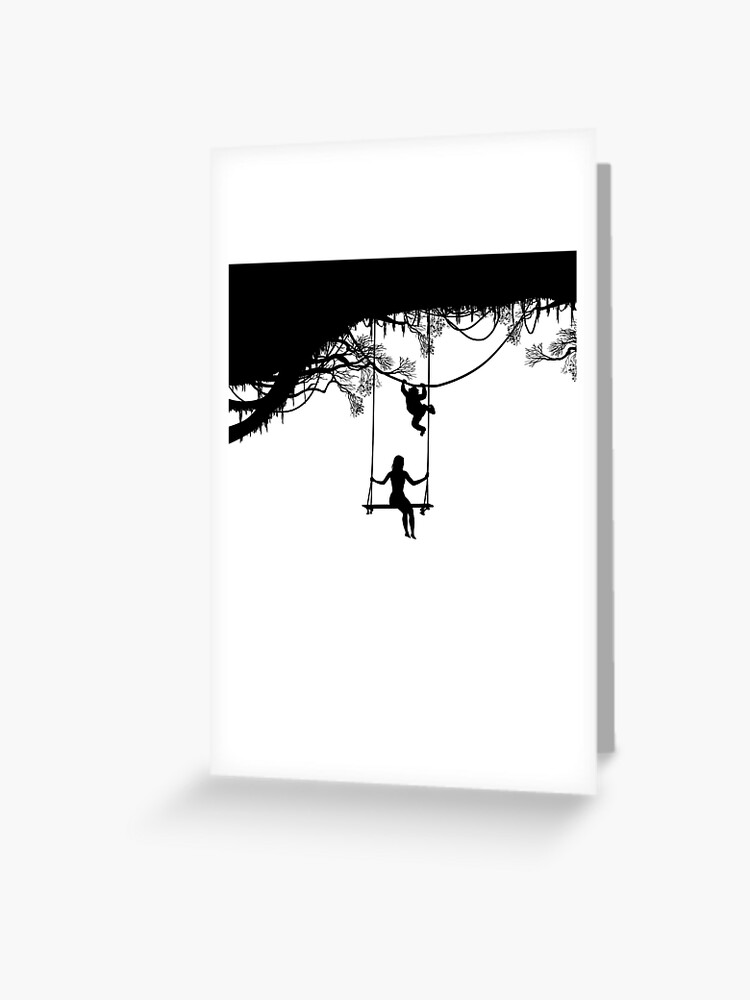 Tarjetas de felicitación con la obra «Mujer Columpiandose en la