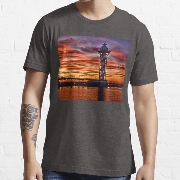 "Bicentennial Tower at Dobbins Landing Erie, PA" Tshirt for Sale by