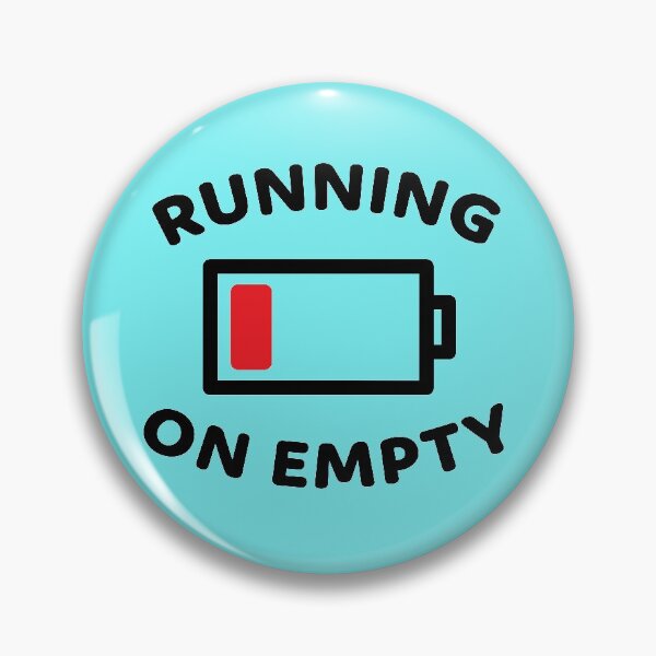 Item preview, Running On Empty Battery - Funny Quotes Gift Ideas For Colleagues designed and sold by Sugar-Magnolia.