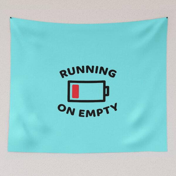 Item preview, Running On Empty Battery - Funny Quotes Gift Ideas For Colleagues designed and sold by Sugar-Magnolia.