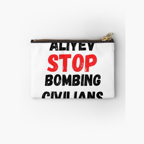 Item preview, ALIEV STOP BOMBING CIVILIANS, Artsakh Strong Armenia designed and sold by MoMasry.