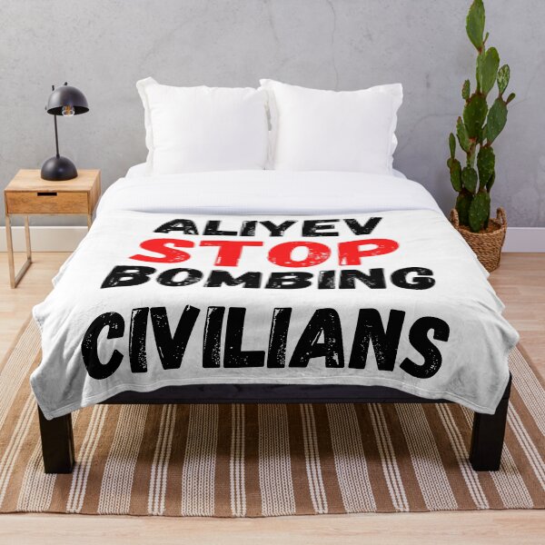 Item preview, ALIEV STOP BOMBING CIVILIANS, Artsakh Strong Armenia designed and sold by MoMasry.