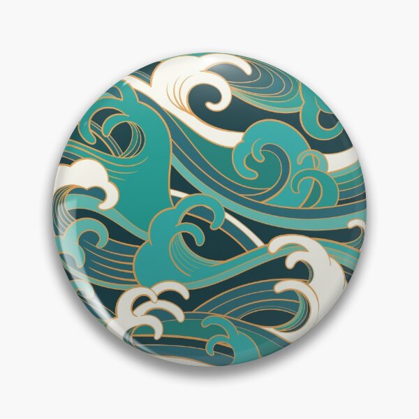 Item preview, Beautiful Blue Ocean Waves designed and sold by Vector Scout Lab.