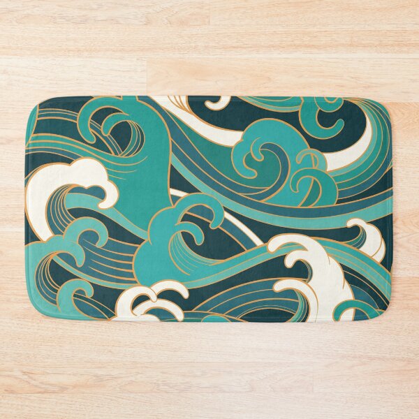 Item preview, Beautiful Blue Ocean Waves designed and sold by Vector Scout Lab.