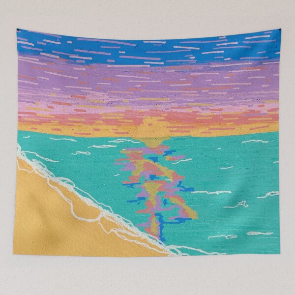 Item preview, BEACH WAVES  designed and sold by inelainasgarden.