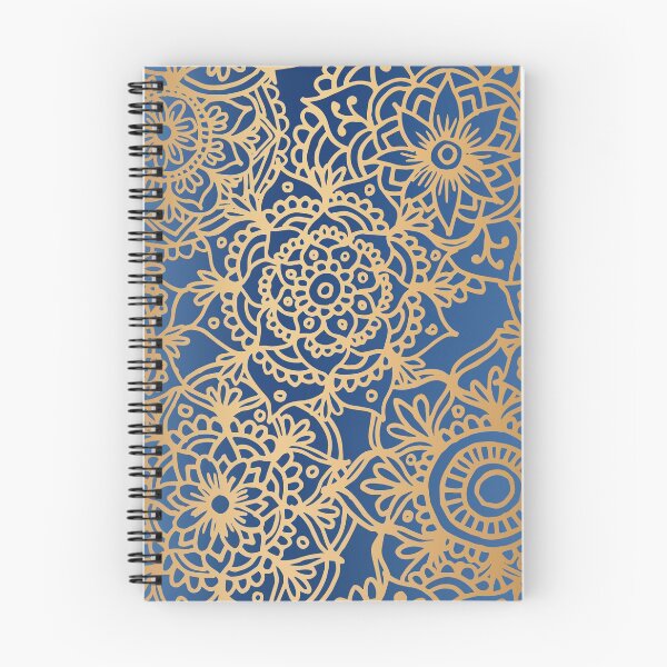 Item preview, Blue and Gold Mandala Pattern New 2020 designed and sold by Julie Erin Designs.