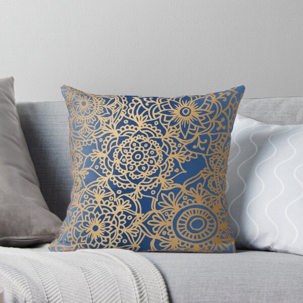 Item preview, Blue and Gold Mandala Pattern New 2020 designed and sold by Julie Erin Designs.