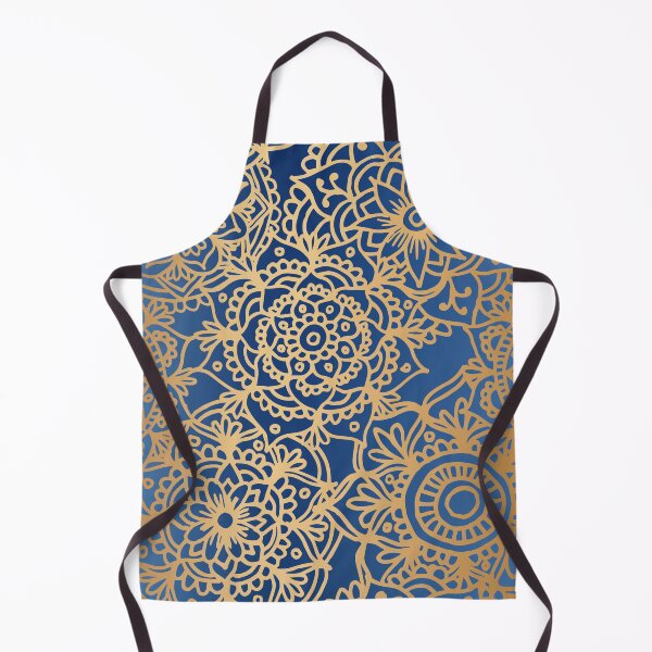 Item preview, Blue and Gold Mandala Pattern New 2020 designed and sold by Julie Erin Designs.
