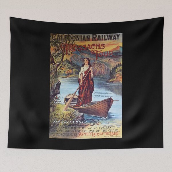 Item preview, Caledonian Railway retro poster designed and sold by CorasPosters.