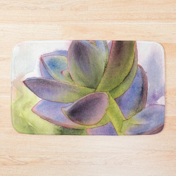 Item preview, Softly Colored Succulent Closeup in Watercolor designed and sold by Kelly Roy.