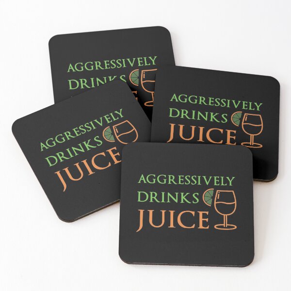 Item preview, Aggressively Drinks Juice , Cute Gift For Juice Lovers designed and sold by awesomedraw.