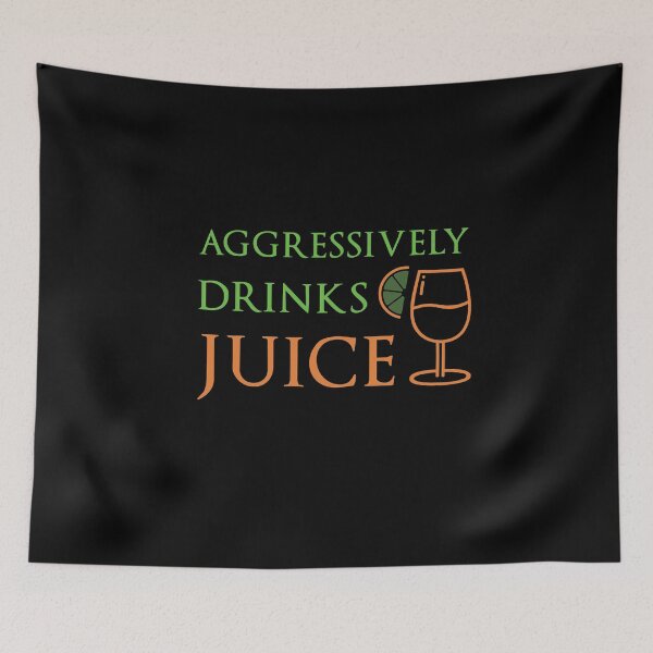Item preview, Aggressively Drinks Juice , Cute Gift For Juice Lovers designed and sold by awesomedraw.