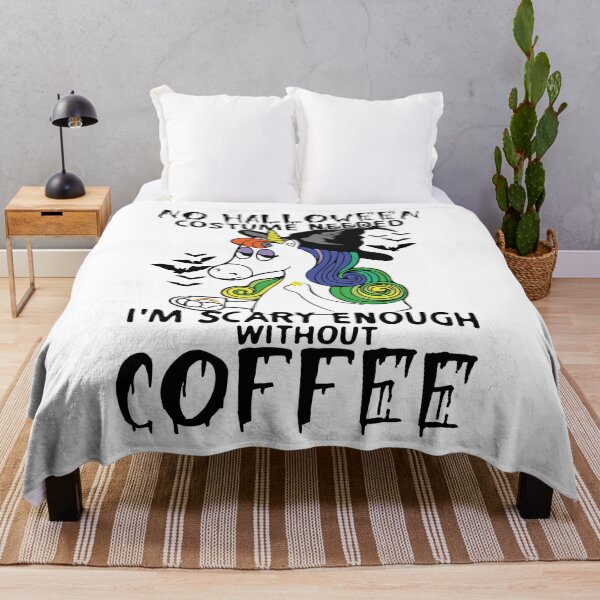 Item preview, No Halloween Custume Needed Im Scary Enough Without Coffee designed and sold by printify.