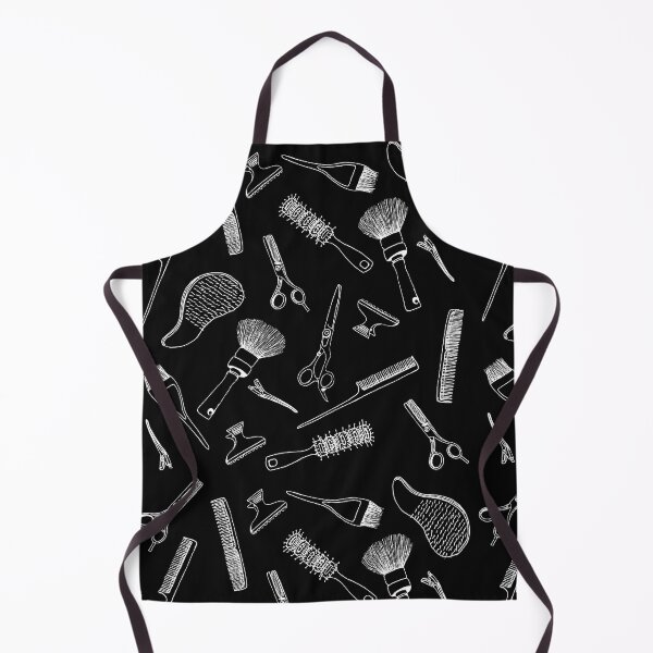 Item preview, At the Hair Salon (White on Black) designed and sold by Orange Hedgehog.