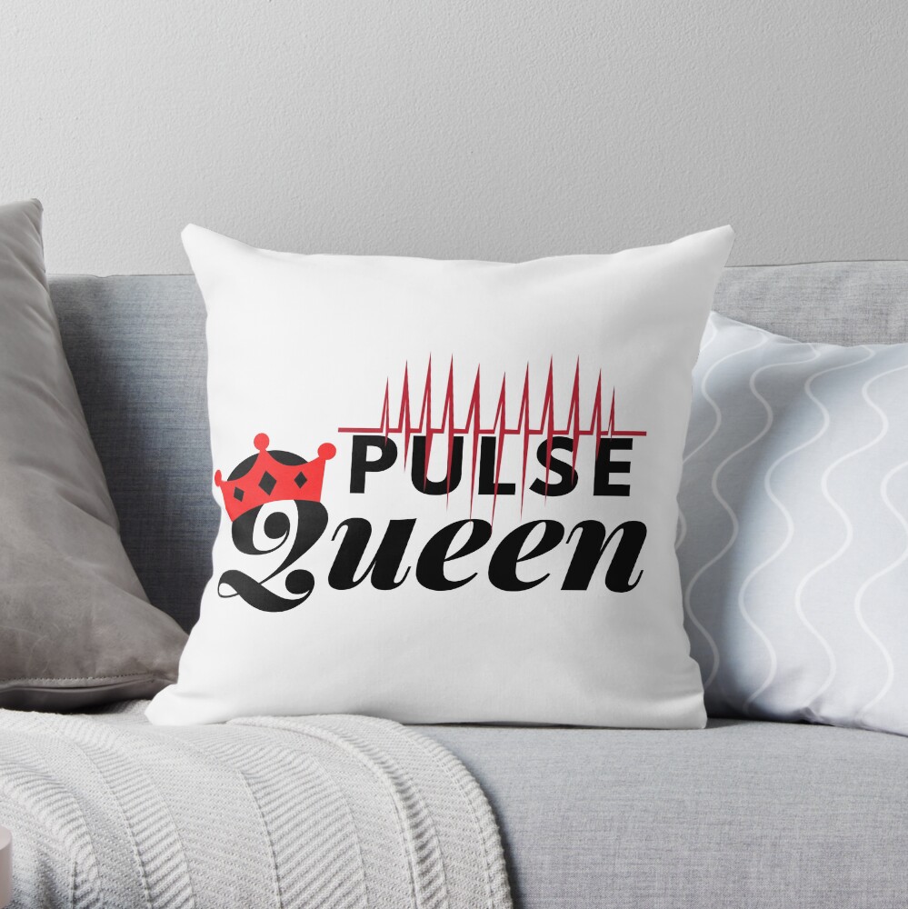 Pulse Queen Throw Pillow