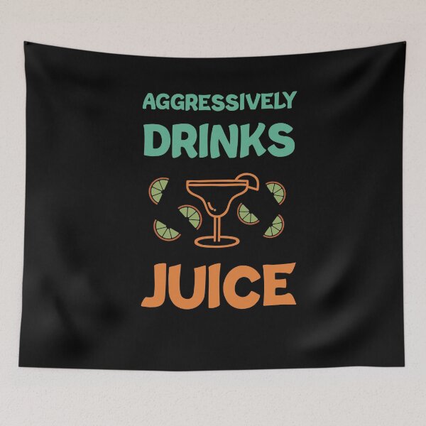 Item preview, Aggressively Drinks Juice , Cute Gift For Juice Lovers designed and sold by awesomedraw.
