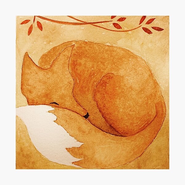 Item preview, Sleepy Fox designed and sold by Alyssa Kruse.