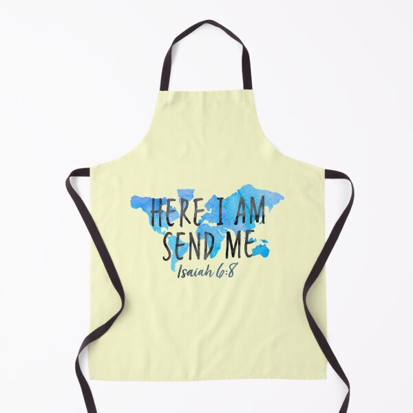 Item preview, Here I Am Send Me Written Watercolor Map Jesus Bible designed and sold by thefrshmachine.