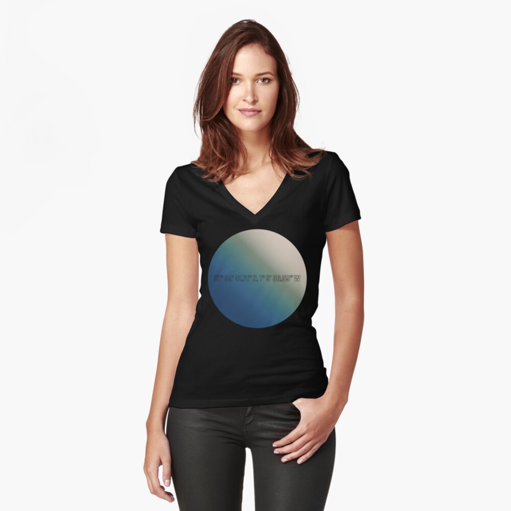 Item preview, Fitted V-Neck T-Shirt designed and sold by TheRandomFactor.