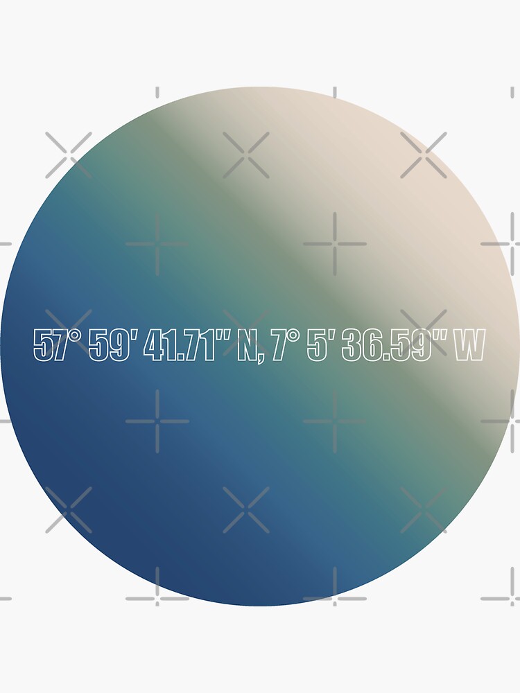 Thumbnail 3 of 3, Sticker, Hebridean Colour Disc (Huisinis) designed and sold by TheRandomFactor.